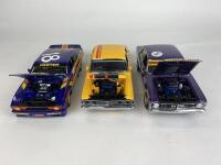 FORD: Three 1:18 scale Ford Falcon racing cars produced by AutoArt (NB description) - 2