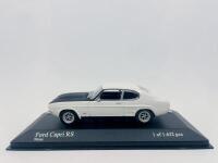 FORD: A 1:43 scale model by Minichamps of the 1972-73 Ford Capri RS in white, limited edition 1 of 1,632 pieces, complete with original packaging [Location: Sydney]