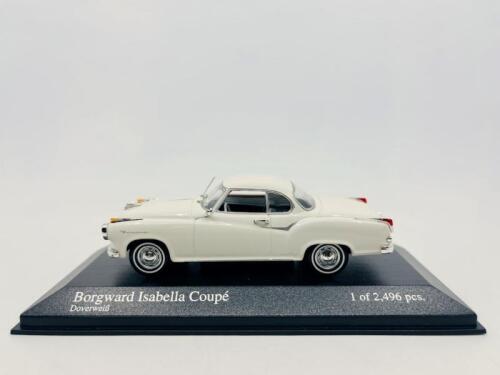 BORGWARD: A 1:43 scale model by Minichamps of the 1959 Borgward Isabella Coupe, limited edition 1 of 2,496 pieces, complete with original packaging [Location: Sydney]