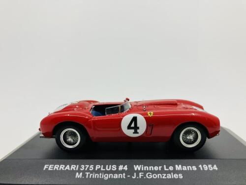 FERRARI: A 1:43 scale model by IXO of the 375 Plus in 1954 Le Mans livery, in original packaging [Location: Sydney]