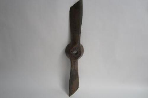 AVIATION: A De Havilland two blade wooden propeller (trimmed)