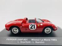 FERRARI: A 1:43 scale model by IXO of the 250P in 1963 Le Mans winning livery, in original packaging [Location: Sydney] - 6