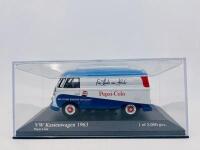 VOLKSWAGEN: A 1:43 scale model by Minichamps of the 1963 Volkswagen Kastenwagen in Pepsi-Cola livery, limited edition 1 of 2,000 pieces, complete with original packaging [Location: Sydney] - 5