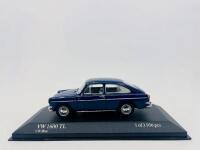 VOLKSWAGEN: A 1:43 scale model by Minichamps of the 1966 Volkswagen 1600 TL in VW-Blau, limited edition 1 of 3,936&nbsp;pieces, complete with original packaging [Location: Sydney]