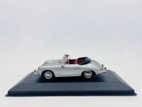 PORSCHE: A 1:43 scale model by Minichamps of the 1963-65 Porsche 356 C Cabriolet&nbsp;in silver, complete with original packaging [Location: Sydney]