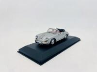 PORSCHE: A 1:43 scale model by Minichamps of the 1963-65 Porsche 356 C Cabriolet&nbsp;in silver, complete with original packaging [Location: Sydney] - 2