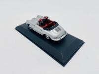 PORSCHE: A 1:43 scale model by Minichamps of the 1963-65 Porsche 356 C Cabriolet&nbsp;in silver, complete with original packaging [Location: Sydney] - 4