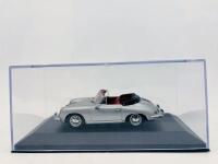 PORSCHE: A 1:43 scale model by Minichamps of the 1963-65 Porsche 356 C Cabriolet&nbsp;in silver, complete with original packaging [Location: Sydney] - 5