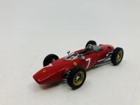 FERRARI: A 1:43 scale model by Hot Wheels&nbsp;of the 156&nbsp;Formula One in 1963 German&nbsp;Grand Prix&nbsp;winning livery, in original packaging [Location: Sydney] - 6