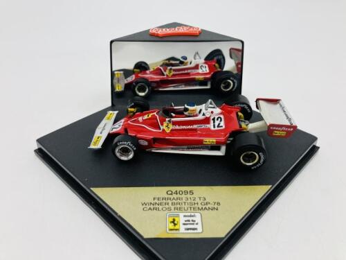 FERRARI: A 1:43 scale model by Quartzo of the 312 T3 in 1978 British Grand Prix livery, in original packaging [Location: Sydney]