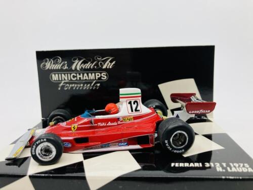 FERRARI: A 1:43 scale model by Minichamps of the 1975 312 T in Niki Lauda livery, in original packaging [Location: Sydney]