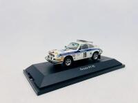 PORSCHE: A 1:43 scale model by Schuco of the Porsche 911 RS #19 "Safari Rally 1974",&nbsp;&nbsp;complete with original packaging [Location: Sydney] - 2