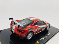 FERRARI: A 1:43 scale model by Hot Wheels of the 458 Italia GT2 in AF Corse 2011 Le Mans livery, in original packaging [Location: Sydney] - 4