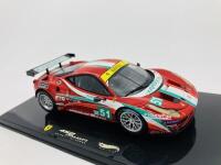 FERRARI: A 1:43 scale model by Hot Wheels of the 458 Italia GT2 in AF Corse 2011 Le Mans livery, in original packaging [Location: Sydney] - 5