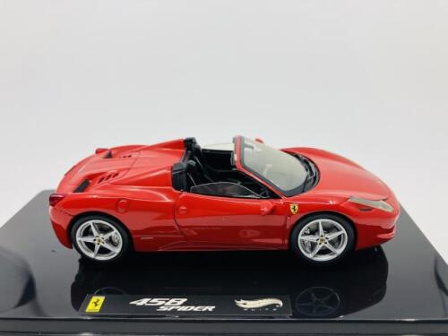 FERRARI: A 1:43 scale model by Hot Wheels of the 458 Spider, in original packaging [Location: Sydney]