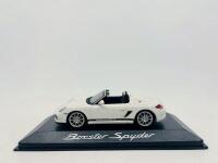 PORSCHE: A 1:43 scale model by Minichamps of the Porsche Boxster Spyder&nbsp;(987), complete with original packaging [Location: Sydney]&nbsp;