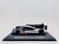 PORSCHE: A 1:43 scale model by Minichamps of the Porsche 919 Hybrid #2&nbsp;- winner of the 2016&nbsp;24 Hours of Le Mans, complete with original packaging [Location: Sydney]