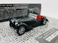 BUGATTI: A 1:43 scale model by Minichamps of the 1938 Type 57SC Corsica Roadster, Limited Edition (403/999), in original packaging [Location: Sydney] - 4
