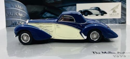 BUGATTI: A 1:43 scale model by Minichamps 'Mullin Museum' of the 1939 Type 57C Aravis, in original packaging [Location: Sydney]
