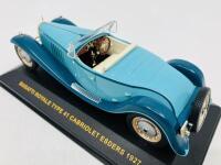 BUGATTI: A 1:43 scale model by IXO Museum of the 1927&nbsp;Type 41 Royale Esders Cabriolet, in original packaging [Location: Sydney] - 6