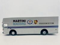 PORSCHE: A 1:43 scale model by Premium Classixxs of the Porsche Martini Racing Transporter, complete with original packaging [Location: Sydney]