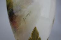 ROYAL WORCESTER: A fine Royal Worcester &lsquo;Highland Sheep&rsquo; lidded vase hand painted by Harry Davis from 1912 - 7