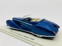 DELAGE: A 1:43 scale model by Spark&nbsp;of the 1939 D8-120 Figoni & Falaschi Cabriolet, in original packaging [Location: Sydney] - 5