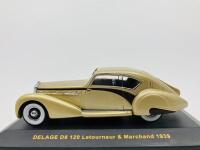 DELAGE: A 1:43 scale model by IXO Museum of the 1939 D8-120 Letourneur & Marchand Coup&eacute;, in original packaging [Location: Sydney]