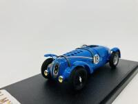 DELAHAYE: A 1:43 scale model by S.L.M. of the 135 Sport in 1939 Le Mans livery of M Contet & R Brunet, in original packaging [Location: Sydney] - 2