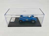 DELAHAYE: A 1:43 scale model by S.L.M. of the 135 Sport in 1939 Le Mans livery of M Contet & R Brunet, in original packaging [Location: Sydney] - 5