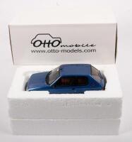 PEUGEOT: A 1:18 scale 1991 Peugeot 205 GTI 1.9L model, limited edition of 1500,&nbsp;colour blue, by Otto Models, in box