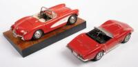 CHEVROLET CORVETTE: Two 1:18&nbsp;scale Corvette&nbsp;models,&nbsp;including a 1957&nbsp;Chevrolet Corvette made by Bburago and a 1969 Chevrolet Corvette made by Revell - 2