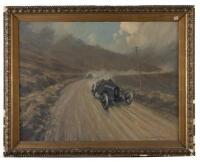 Fredrick Gordon Crosby&nbsp;(British, 1885-1943), 'Isle of Man 1914' oil on canvas, 90cm high, 120cm wide