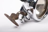 C.A.V LAMPS: A very fine, recently restored & replated&nbsp;pair of C.A.V side lamps with mounting brackets, lens diameter 9cm - 2
