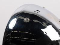 C.A.V HEADLAMPS: An excellent pair of chrome plated C.A.V headlamps, model NB, recently restored & replated, with mounting brackets, lens diameter 20.5cm - 3
