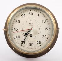SMITHS NAVY CLOCK: A large WWII era Royal Navy Smiths Astral clock, made in Great Britain, 26cm diameter overall