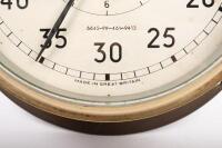 SMITHS NAVY CLOCK: A large WWII era Royal Navy Smiths Astral clock, made in Great Britain, 26cm diameter overall - 4