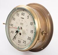 SMITHS NAVY CLOCK: A large WWII era Royal Navy Smiths Astral clock, made in Great Britain, 26cm diameter overall - 5