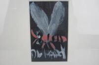 PRO HART: A Pro Hart painting on board of a dragonfly - 2