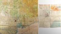 VIETNAM MAPS: Two interesting, very rare and original US Department of Defense detailed laminated maps of South Vietnam used and owned by well known and decorated Huey helicopter pilot and Squadron Leader Arnold Sampson, he mainly flew medical evacuation 
