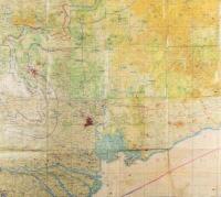 VIETNAM MAPS: Two interesting, very rare and original US Department of Defense detailed laminated maps of South Vietnam used and owned by well known and decorated Huey helicopter pilot and Squadron Leader Arnold Sampson, he mainly flew medical evacuation - 2