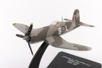 RAF WWII: Five small scale RAF WWII era aircraft models on stands - 5