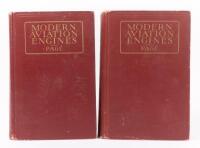 AVIATION MANUALS: Two&nbsp;hardcover books including two 'Modern Aviation Engines' Vol. 1/2 by The Norman W. Henley Publishing Co