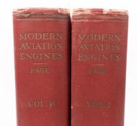 AVIATION MANUALS: Two&nbsp;hardcover books including two 'Modern Aviation Engines' Vol. 1/2 by The Norman W. Henley Publishing Co - 5