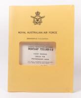ROYAL AUSTRALIAN AIRFORCE: An official Royal Australian Air Force Engineering Publication 'Flight Manual Orion P3B Performance Data'