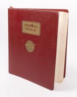 OVERHAUL MANUAL: A leather bound fourth edition 'Twin Wasp C Series Engines Overhaul Manual' by Pratt & Whitney Aircraft