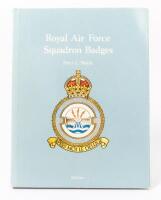 SQUADRON BADGE BOOK: A rare hardcover 'Royal Air Force Squadron Badges' book by Peter C. Smith published by Balfour