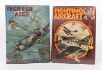 FIGHTER JET BOOKS: Two hardcover books including a 'Fighter Aces' by Christopher Shores