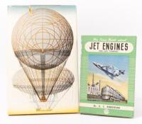 AVIATION HISTORY BOOKS: Two hardcover books including 'The True Book About Jet Engines And Gas Turbines' by Dr. E. C. Roberson