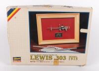 MACHINE GUN MODEL KIT: A 1/8 scale Hasegawa Hobby Kits 'Aircraft Mounted Machine Gun - Lewis .303 Model 1915' - 2
